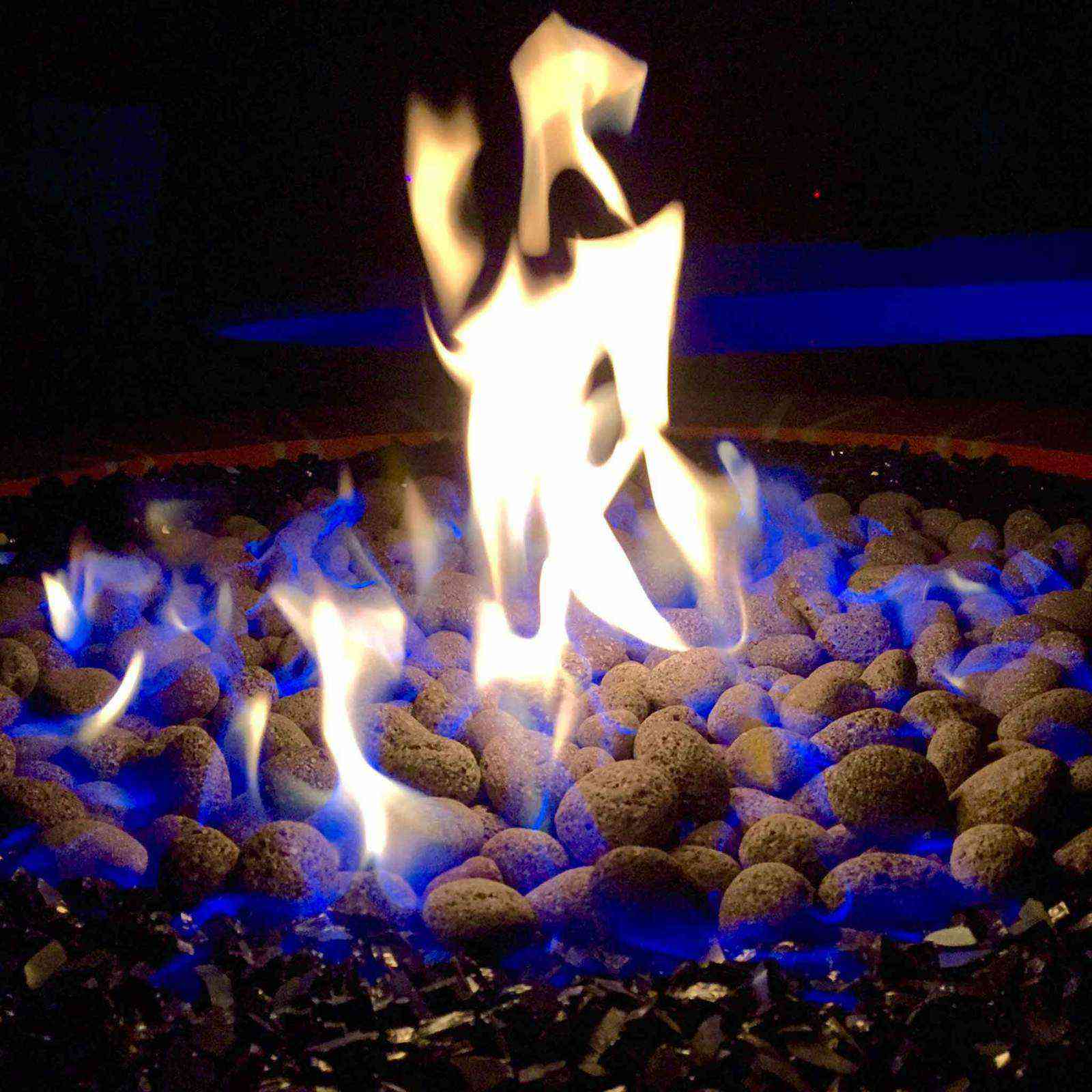 <b>Black Lava Pebble Stone for Firepit</b>