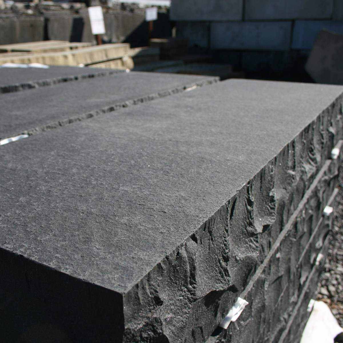 Dora Black Basalt Tread Steps Stone