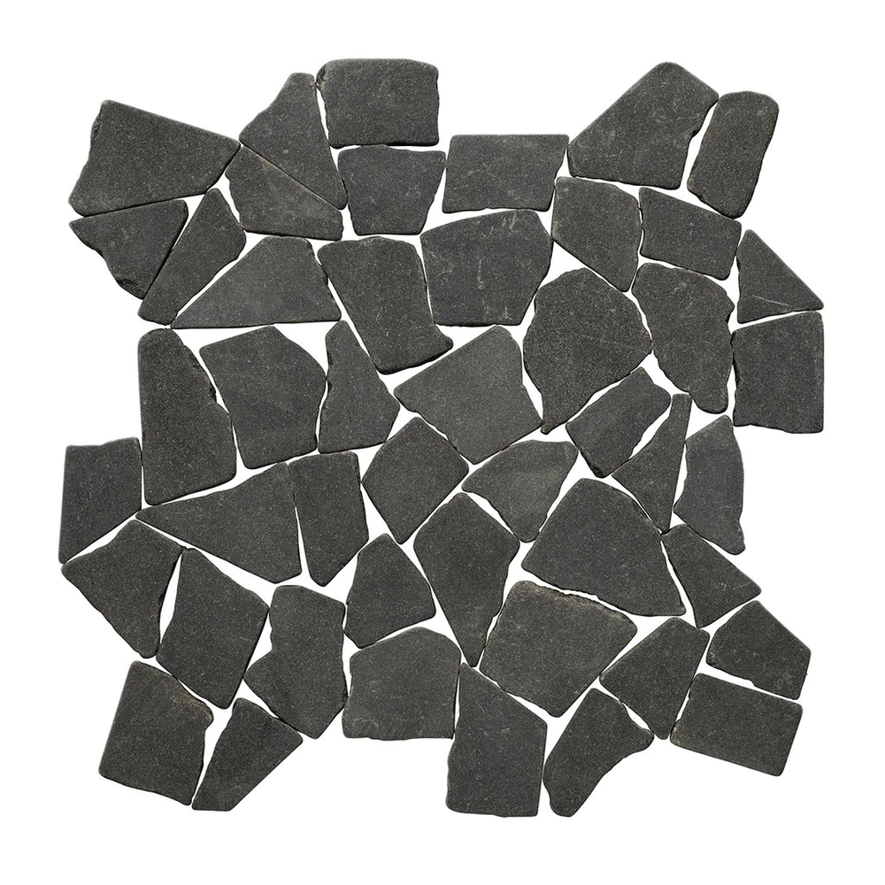 Dora Black Basalt Random Mosaic Tiles