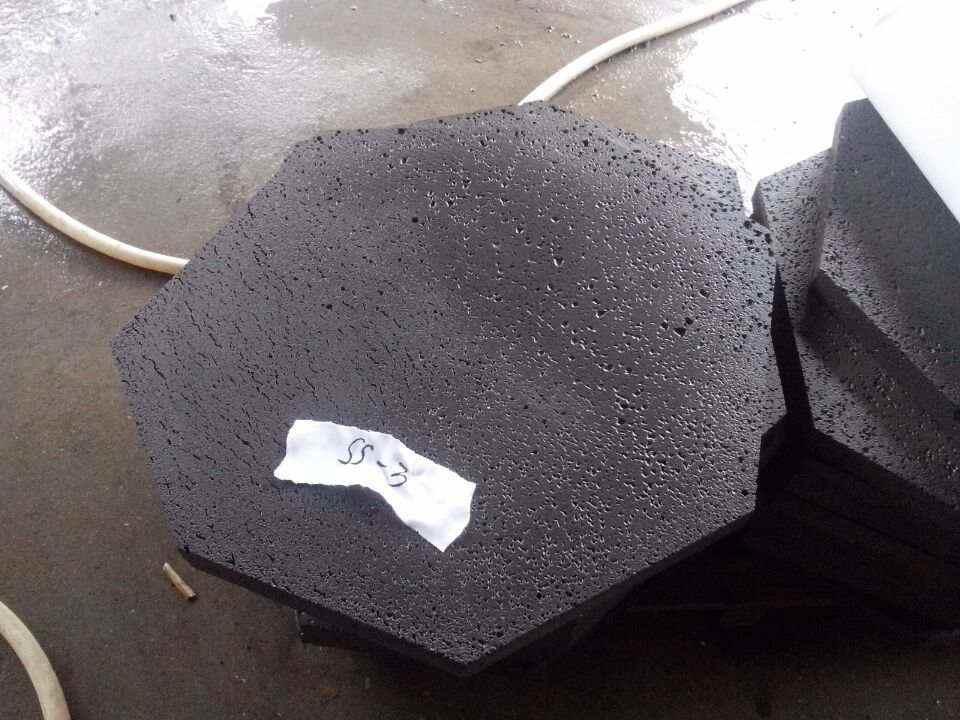 Octagon Black Lava Stone Paver