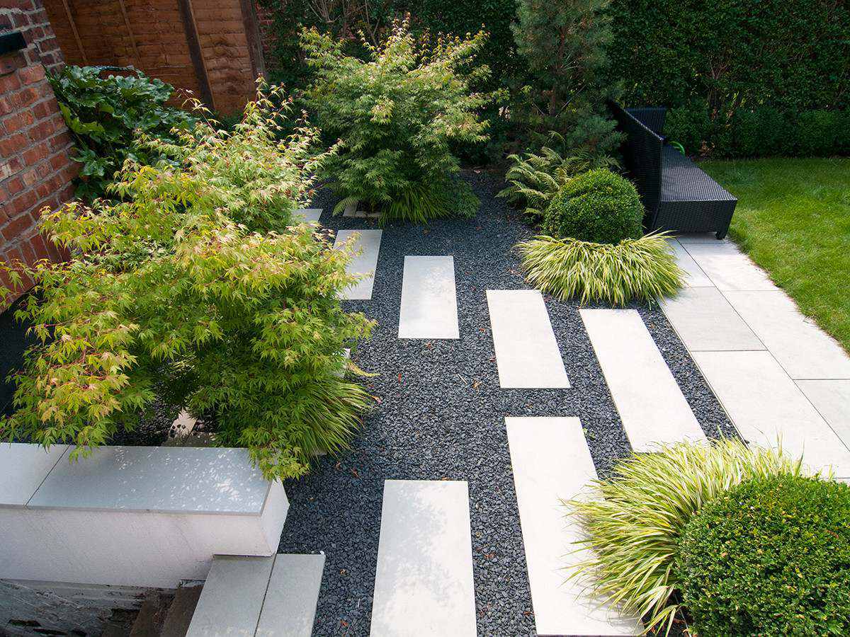 Black Basalt Gravel for Pathway Paving