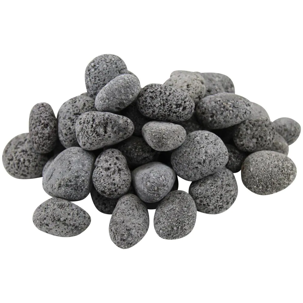 Tumbled Black Volcanic Lava Rock Pebble Stone for Fireplace Fuel,Lava Stone For Firepit