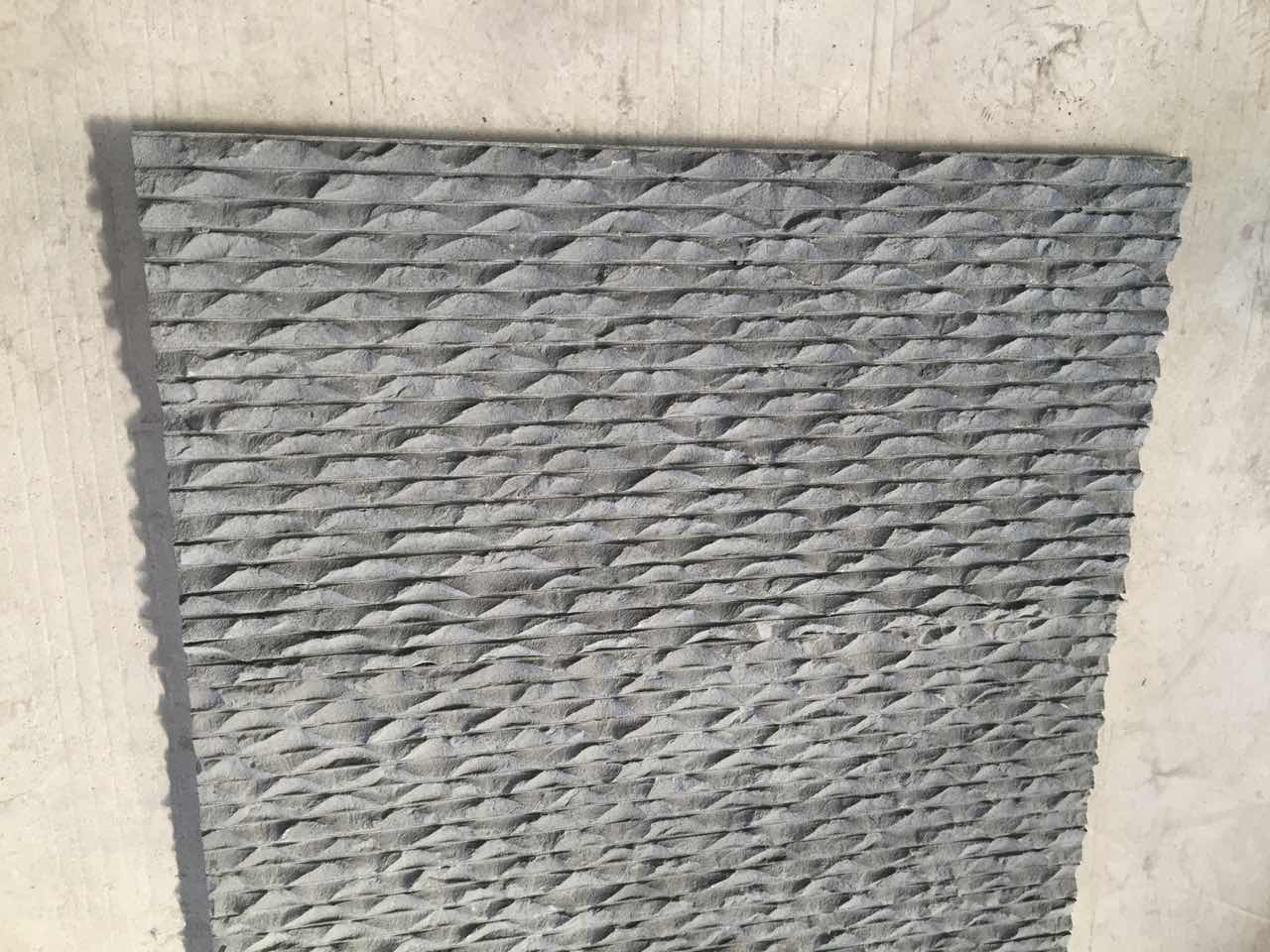 Chiseled Mist Black Basalt Paving Tiles